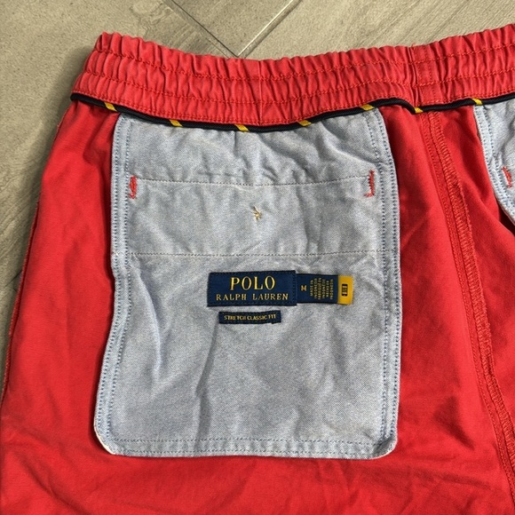 Polo by Ralph Lauren Red Flat Front Shorts - Picture 3 of 7